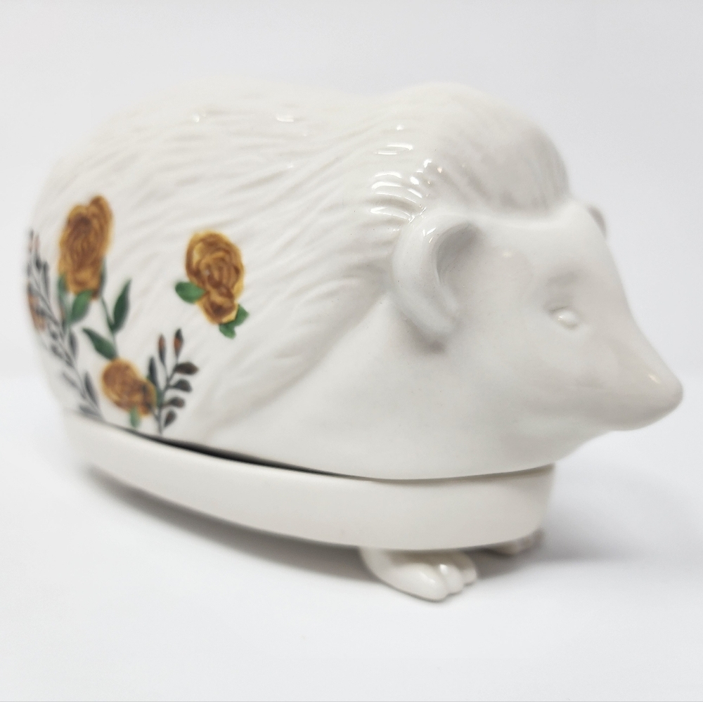 Nathalie Lete Exclusively For Anthropologie Floral Hedgehog Butter Dish